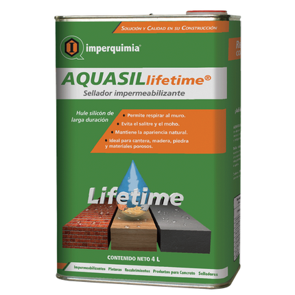 Sellador Aquasil Lifetime Wet Look,  4Lt
