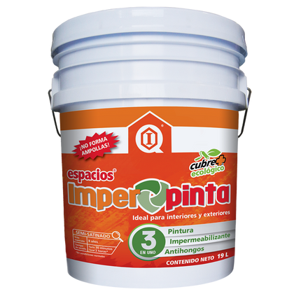 Espacios Imperpinta Clean Air, 19Lt